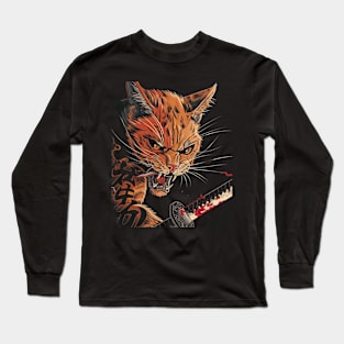 Cat Ninja Journeys Purr-fect Strike Long Sleeve T-Shirt